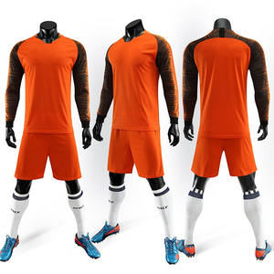 Ensemble de maillots de football à manches longues pour hommes, uniformes d'entraînement sportif, chemise de maillot de football 100% polyester de haute qualité, impression personnalisée pour bricolage - Product Image 3