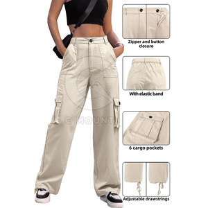 Pantalones holgados de servicio OEM de último diseño para mujer Pantalones holgados cómodos de calidad superior para mujer - Product Image 3