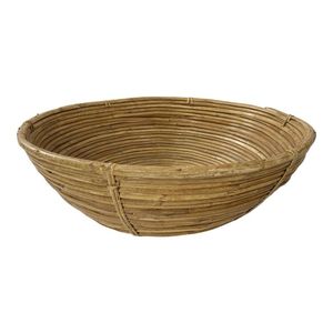 <b>Large</b> <b>Rattan</b> Bowl For Salad Serving Bread Display Fruit <b>Storage</b> And Elegant Rustic Style Dining Table Accessories - Product Image 3