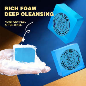 Savon Parfumé de Luxe pour Hommes 70g/Barre, 4 Blocs, Décoration Élégante pour Salle de Bain, Parfum Longue Durée, Non Irritant pour Tous Types de Peau - Product Image 3