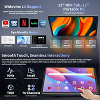 Tablette Android 15.0 Octa Core 12 pouces de qualité professionnelle pour les entreprises, l'éducation et les jeux, fabriquée par l'usine OEM