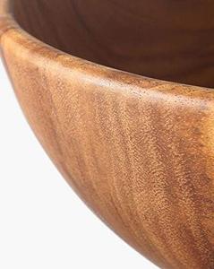 Cuencos de vajilla, cuencos de madera con acabado Natural, cuencos de frutas para ensalada, utensilios de cocina multifuncionales, cuencos para servir, respetuosos con el medio ambiente - Product Image 4