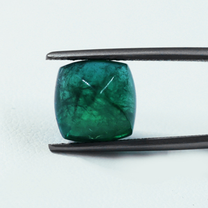 Émeraude zambienne naturelle de qualité supérieure, 5,82 carats, pierre de naissance de mai, taille coussin, couleur vert bleuâtre, pierre précieuse pour la fabrication de bagues et de pendentifs - Product Image 1
