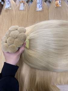 Extensiones de cabello a granel, fábrica al por mayor, cutícula humana, cabello alineado, extensiones de cabello preadheridas - Product Image 3