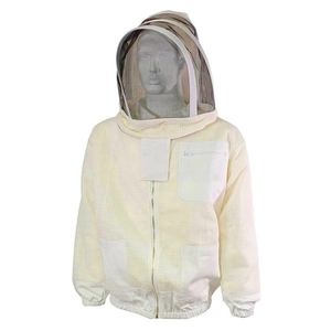 Chaqueta de apicultura ventilada de 3 capas, chaqueta de seguridad para apicultores en Color blanco, Unisex, embalaje personalizado, chaqueta de apicultura para hombre, OEM - Product Image 3