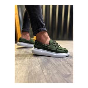 Scarpe di lino stagionale suola alta 009 kaki