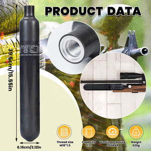 Tanque de Aire para Paintball de Fibra de Carbono de 0.7L, Múltiples Tamaños, Proveedor de Fábrica - Product Image 2