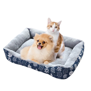 Modern Animal Print Soft Dog & <b>Cat</b> Nest Pet <b>Mat</b> Four Seasons Use Cotton & Polyester Vietnam Origin - Product Image 3