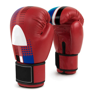 Guantes de boxeo para hombre de PVC de Grado Profesional de 8oz y guantes de lucha de entrenamiento de perforación de cuero profesionales de 12oz aplicables al aire libre - Product Image 5
