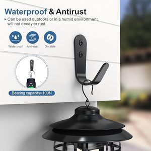 Heavy Duty Single Prong <b>Wall</b> Hooks for Clothing Premium Quality Aluminium <b>Rails</b> With Screws Included - Product Image 6