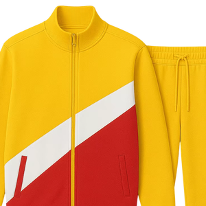 Ropa de entrenamiento para correr, chándal para hombre al por mayor, tela de alta calidad, transpirable, de secado rápido, ropa Cuasl OEM hecha a medida - Product Image 1
