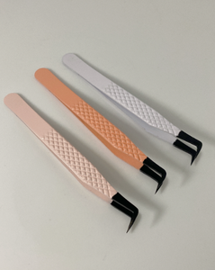 Pince à épiler de couleur enduite de poudre en acier inoxydable pince à cils de qualité supérieure droite et incurvée pince à cils de qualité supérieure - Product Image 6