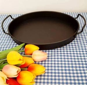 Nouvelle arrivée 2025 Meilleur plateau rond décoratif et de service et plateau avec poignée - Product Image 2