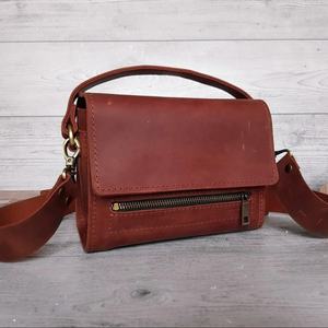 Pochette en cuir souple pour homme en cuir de vachette, grande capacité, sac bandoulière décontracté LCS-0032 - Product Image 1