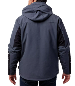 Nouvelle veste softshell personnalisée, design hiver, vêtements de travail unisexes, coupe-vent, imperméable, à capuche, fermeture éclair, formelle - Product Image 4