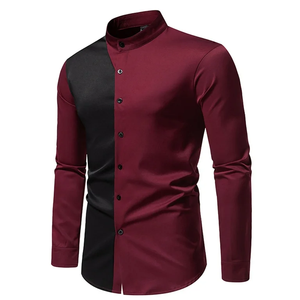 Camisa de Vestir Formal para Hombre, de Primavera, Clásica, Transpirable, de Poliéster/Algodón, Personalizada OEM, de Alta Calidad - Product Image 1