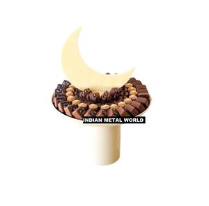 Cuenco de Metal decorativo de calidad creativa, plato para servir postres dulces, plato para servir Chocolate de boda de Hotel de diseño moderno a la venta - Product Image 1