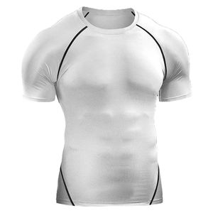 Men's Slim Fit Knitted <b>Compression</b> <b>Shirt</b> Workout MMA BJJ Rash Guard Sporty Quick Dry Breathable Fitness Bodybuilding Print - Product Image 5