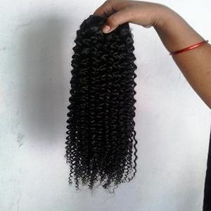Paquetes de cabello rizado indio Virgen sin procesar 100% | Extensiones de cabello humano de trama de máquina sin desprendimiento | Suministro a granel al por mayor - Product Image 3