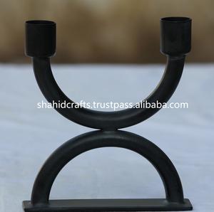 Portavelas de metal decorativo negro con el último diseño sin llama para decoración del hogar y decoración navideña - Product Image 5