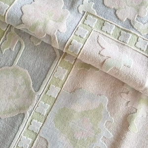 Lane ชุดพรมปูพื้นขนแกะ/ผ้าไหมลายเรขาคณิตเป็นมิตรต่อสิ่งแวดล้อมทันสมัยและทันสมัย - Product Image 1