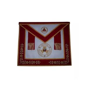 MASONIC Royal Arch Tissu brodé à coudre à la main de luxe PHP Tablier maçonnique Tabliers maçonniques de maître - Product Image 2