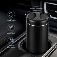 Diffuseur d'arômes solides pour voiture, support de tasse, contrôle de la fragrance rotatif, longue durée 365 jours, sans fuite, coque en aluminium pour la maison