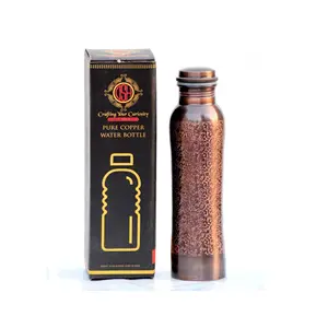 New Design Original Antique Copper Bottle Leak Proof Pure Copper Water Bottle for Office Use and Ayurvedic Health Benefits