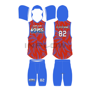 Sweat à capuche sans manches de compression pour adultes et jeunes, maillot de football américain et de soccer 7v7 et 7on7, uniformes sublimés - Product Image 2