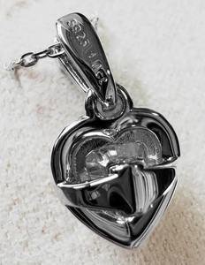 Colgante de diamante de moissanita de Plata de Ley 925, colgante de diamante de moissanita en forma de corazón, colgante de diamante de joyería de Hip Hop - Product Image 3