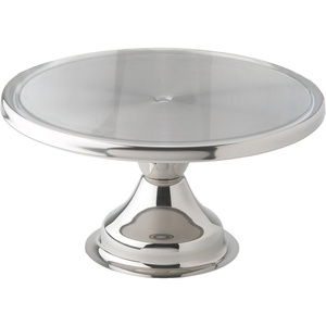 Elegant Silver Plated And <b>Glass</b> Metal <b>Cake</b> <b>Stand</b> Durable Sturdy Dessert Display for Weddings Parties Events High Advantage - Product Image 4