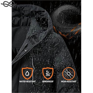 Abrigo largo acolchado de invierno para hombre, chaqueta gruesa y cálida con capucha, cierre de cremallera, elegante Parka para nieve, clima frío, comodidad, moda - Product Image 5