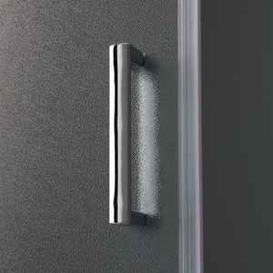 Cabine de douche carrée Genoa 90x90 avec verre mat et rideaux de douche haut de gamme - Product Image 3