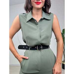 Mono Modelo Mango con Detalle de Cinturón 2140, Cintura Alta, Estilo Moderno, Apto para Oficina - Product Image 5