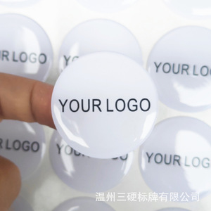 Custom High Gloss Crystal Epoxy <b>Logo</b> <b>Stickers</b> Quick Production No Plate Fee Strong Adhesion Yellowing Resistant - Product Image 1