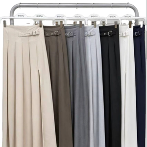 Jupe fendue pour femme, couleur unie, décontractée, élégante, mode estivale – Exportation de Turquie - Product Image 1