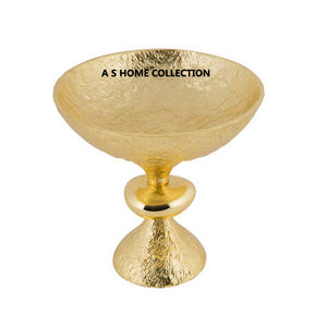 Bois de cerf forme moulage d'aluminium conception de luxe rond brillant polonais maison hôtel Restaurant bol décoratif - Product Image 3