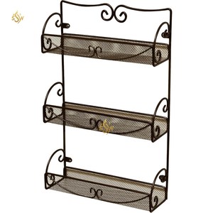 Nouvelle collection d'articles de cuisine à la mode supports de stockage d'épices de comptoir décoratifs 3 niveaux dernière arrivée étagère de cuisine pour la maison et l'hôtel - Product Image 1