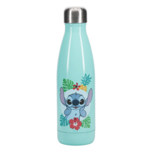 Botella de Agua con Aislamiento al Vacío de Doble Cara con Diseño Clásico de Disney Lilo & Stitch de 460 ml, Tamaño de Viaje con Tapa - Product Image 1