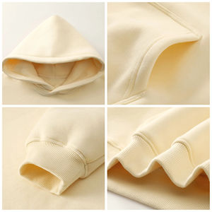 Sudadera con Capucha Personalizada para Hombre, Impresión por Transferencia de Calor, Diseño Personalizado, 100% Algodón, Corte Holgado, Patrón Liso, Tejido de Punto - Product Image 4