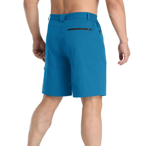 Pantalones cortos de entrenamiento de rizo de algodón liso de alta calidad para hombre, pantalones cortos de malla con estampado de logotipo personalizado informal de talla grande para gimnasio - Product Image 2