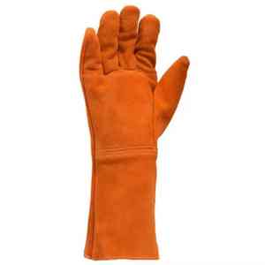 Los mejores guantes de soldadura de cuero Unisex, resistentes al fuego de alta calidad, cómodos para la construcción, guantes de soldadura de cuero de seguridad para las manos - Product Image 4