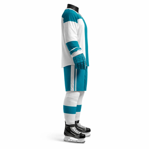 Tenue de hockey sur glace personnalisée, ensemble maillot et short sublimés, vêtements d'équipe pour adultes, fabricant OEM ODM - Product Image 5