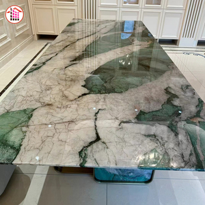 Màu xanh lá cây Onyx Đá Cẩm Thạch màu xanh lá cây Onyx Countertop màu xanh lá cây gạch đá cẩm thạch màu xanh lá cây bảng đầu Màu Xanh Lá Cây Đá bàn ăn - Product Image 3