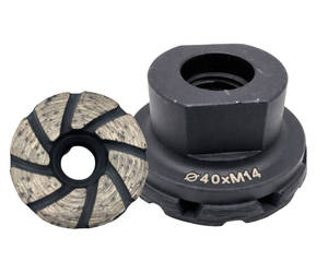 Disque diamanté turbo à double couche pressé à chaud de 40 mm pour le ponçage et le meulage des bords serrés et des coins internes du béton - Product Image 4