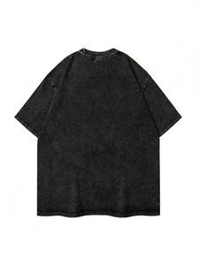 Camiseta de Manga Corta con Cuello Redondo para Hombre, 100% Algodón, Talla Grande, 260 Gramos, Tela de Lona Transpirable de Secado Rápido - Product Image 6