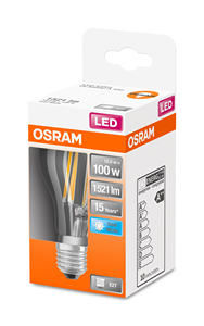 Lámpara LED Estándar de Cristal Transparente para Retrofit, 11W, 4000K, 1521Lm (Osram 435285) - Product Image 2