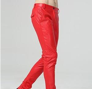 Pantalons en cuir pour homme, couleur marron, uni, teinture unie, fabrication en usine, vente chaude, en gros, pantalons de course, pantalons de moto, pantalons en cuir pour homme - Product Image 4