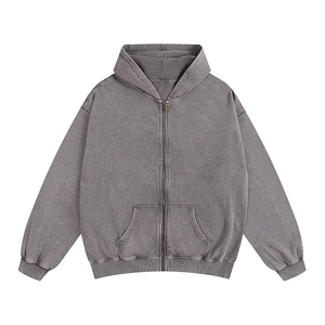 Sweat à capuche zippé pour hommes en coton biologique 100% de luxe pour l'hiver avec une qualité élevée et supérieure 450 GSM - Product Image 6