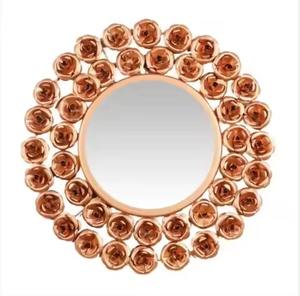 Espejo de pared con marco de Metal moderno, espejo decorativo de diseño elegante para el hogar, sala de estar y dormitorio - Product Image 2